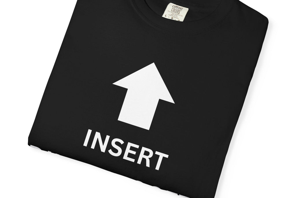 Insert Dino Nuggets T-shirt | Arrow Graphic Funny Novelty Tee